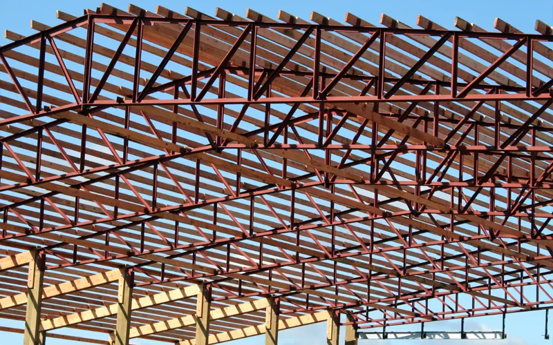 کاربرد تیرآهن در ساخت خرپا